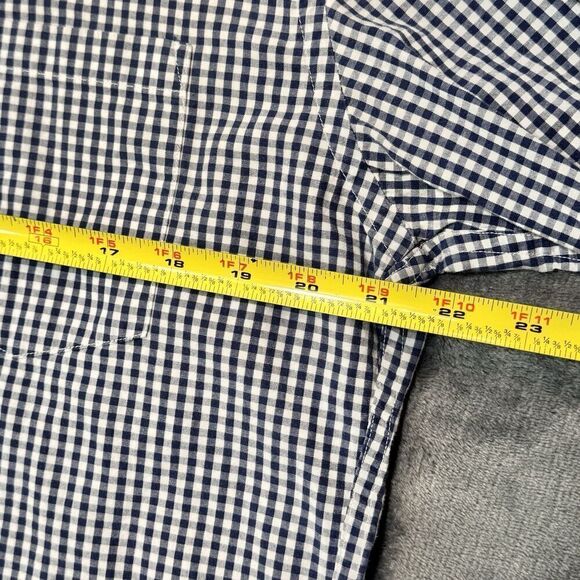 J Crew Shirt Mens Sz M Blue Plaid Check Quality Woven Shirt Tartan Button Down - Picture 10 of 12